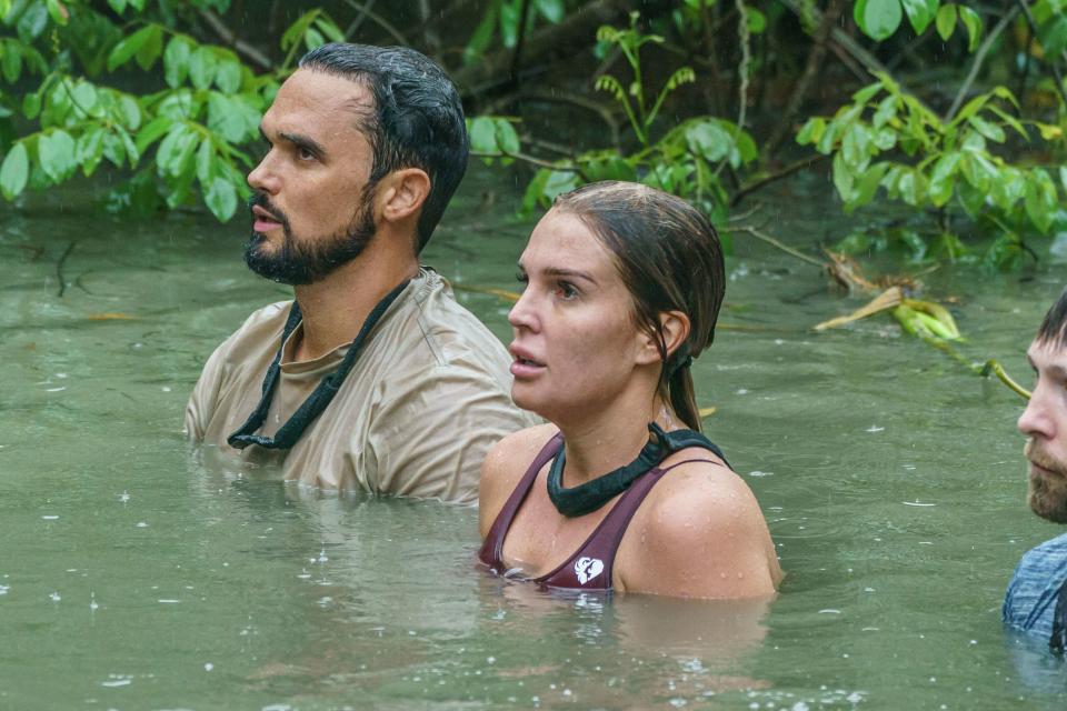 Gareth Gates and Danielle Lloyd on Celebrity SAS: Who Dares Wins (Channel 4)