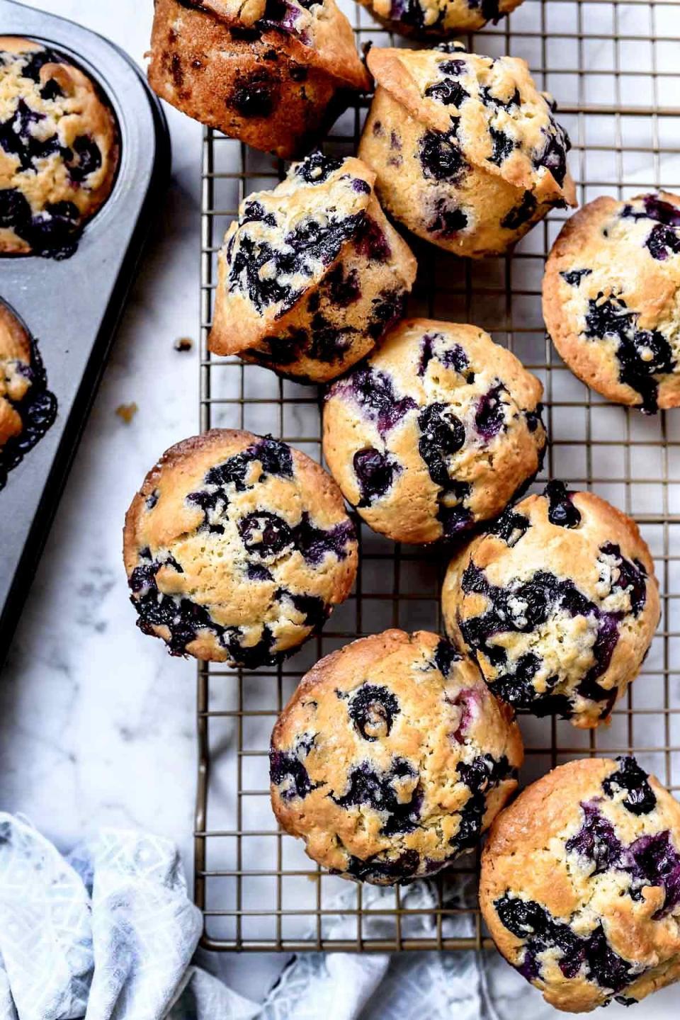 <strong>Get <a href="https://www.foodiecrush.com/craving-6-blueberry-muffin-esque-recipes/" target="_blank" rel="noopener noreferrer">Gwyneth Paltrow's Blueberry Muffins (lightly adapted)</a> recipe from Foodie Crush</strong>