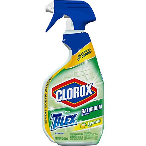 Tilex Clorox Plus Bathroom Cleaner, Spray Bottle, Lemon Scent, 16 Ounces (Pack of 3) (Packaging May Vary)