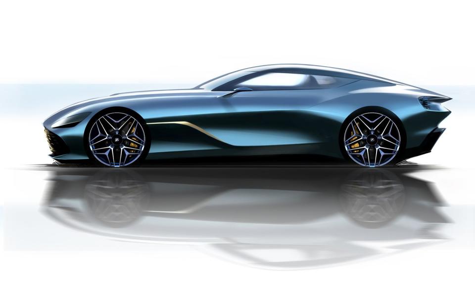 <p>The design of the round vortex rear lights also seems to have been inspired by those of the last Zagato collaboration, the various Z versions of the <a rel="nofollow noopener" href="https://www.caranddriver.com/news/a23285641/aston-martin-zagato-specials/" target="_blank" data-ylk="slk:Vanquish;elm:context_link;itc:0;sec:content-canvas" class="link ">Vanquish</a>.</p>