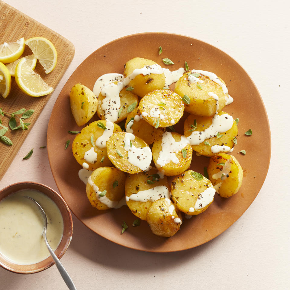 Melting Potatoes with Creamy Lemon Dressing