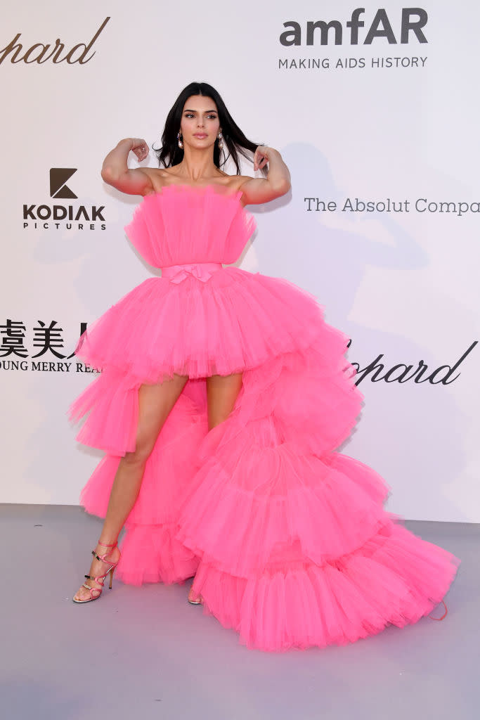 Kendall Jenner at the amfAR Cannes Gala 2019 on 24 May 2019