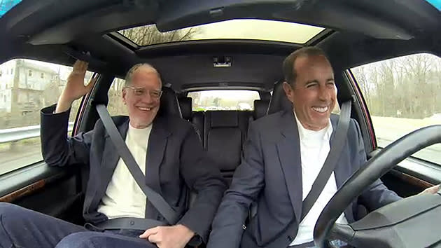 Jerry Seinfeld And Dave Letterman Get Up To Speed In Paul Newmans V