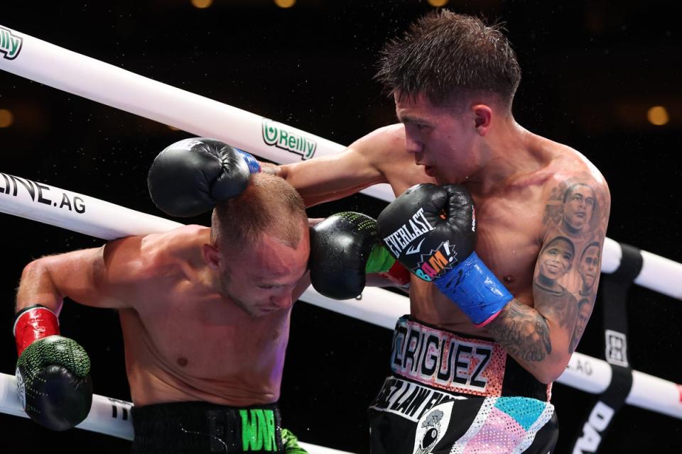 Rodriguez began to pull ahead prior to the ninth-round finish (Getty Images)