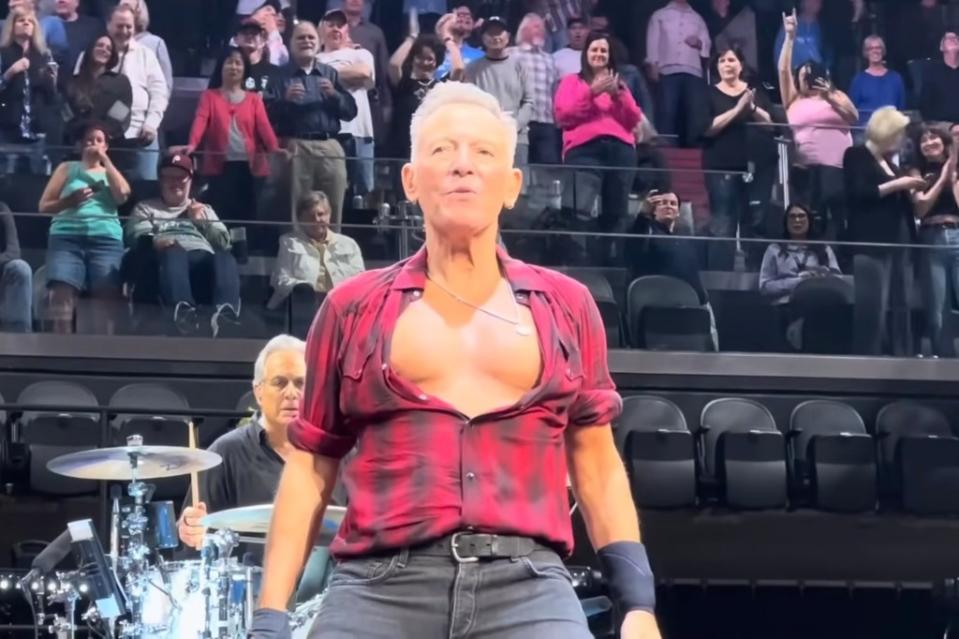 Bruce Springsteen left several fans speechless Tuesday night when The Boss took the stage for the first time with a brand-new look. OhioRails/YouTube