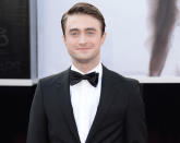 Daniel Radcliffe arrives at the Oscars. (Credit: Getty)