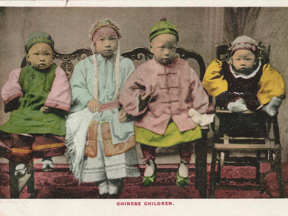 Postcard of Chinese children