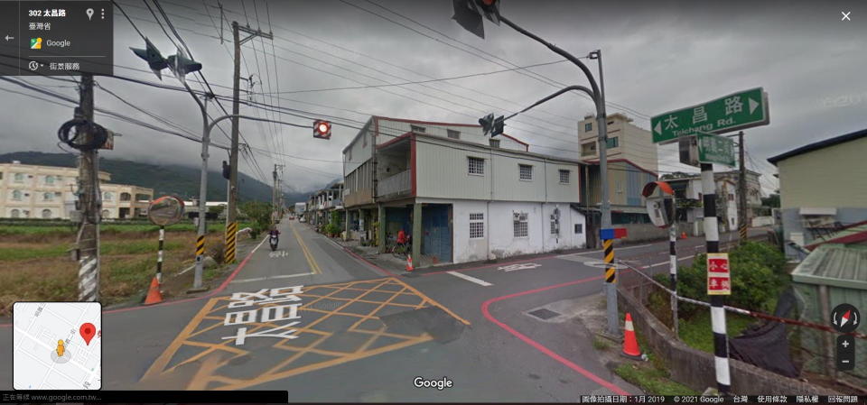 圖／吉安鄉的明義二街與花26-1鄉道，為花蓮縣交通事故第三名的路段。（圖片來源：Google街景地圖）