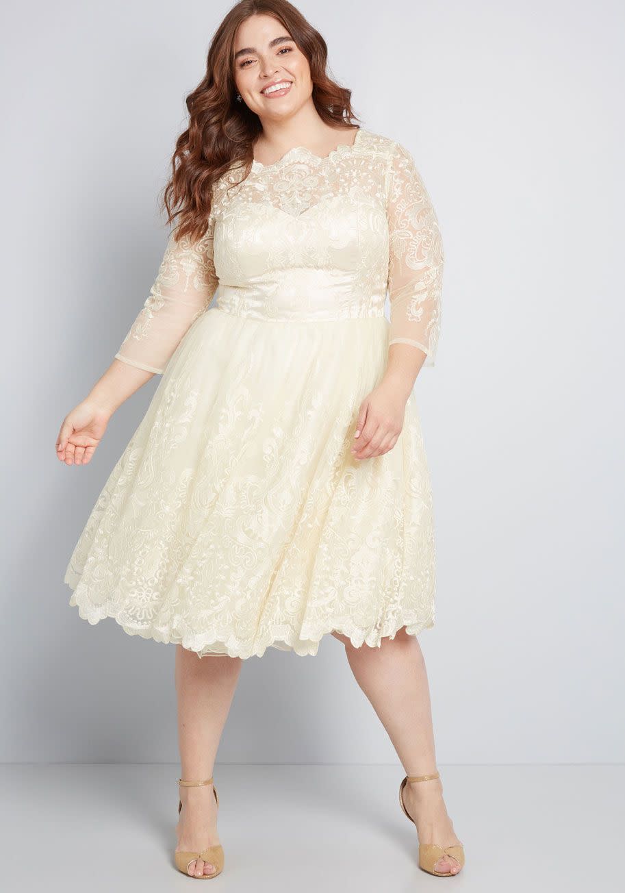 Chi Chi London Gilded Grace Lace Dress