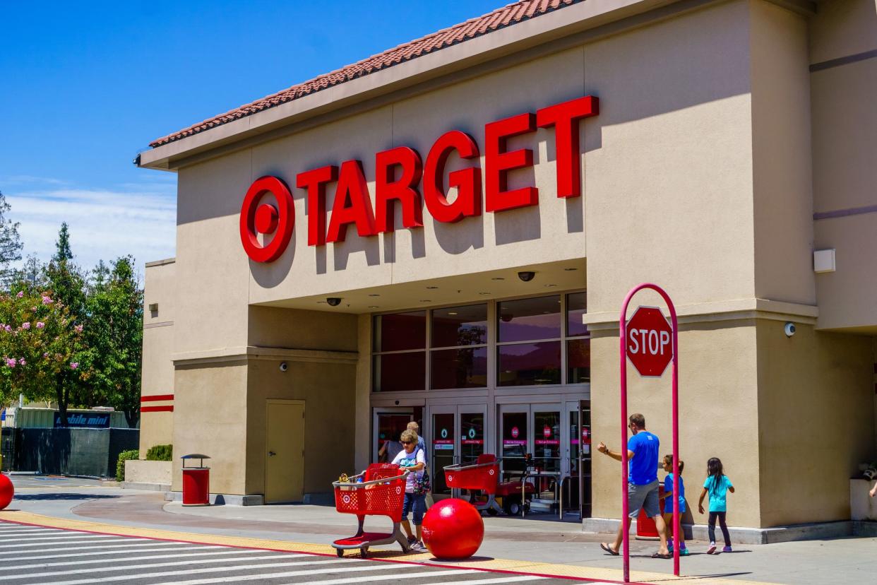 July 30, 2018 Cupertino / CA / USA - Entrance to one of the Target stores located in south San Francisco bay area