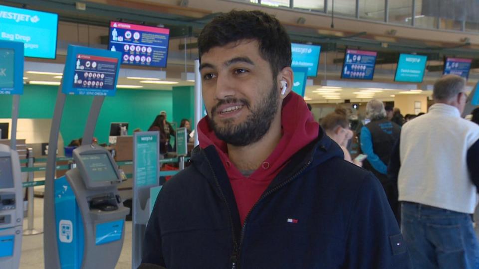 Muhammad Khan found out the cold resulted in several of his flights getting cancelled at the Edmonton International Airport January 13, 2024.