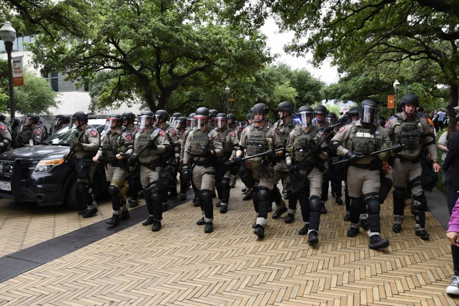 Palestine protest at University of Texas at Austin (KXAN viewer photo)