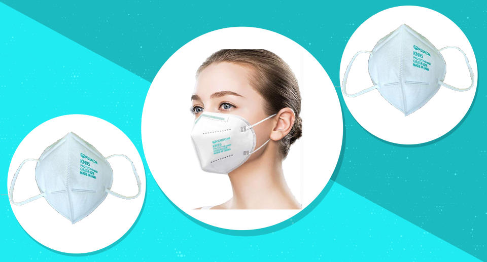 Powecome KN95 masks are FDA approved. (Photo: Amazon)