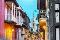 <p>This colorful Colombian city is getting a lot of buzz lately from travel enthusiasts, and for good reason. Well-preserved colonial gems line the streets of the Old Town, where bougainvillea drapes every balcony. This Cartagena is also on the Caribbean coast, so expect breathtaking sights and panoramas everywhere you go. Book an Airbnb to get a local experience, or stay at <a rel="nofollow noopener" href="https://en.bastionluxuryhotel.com/" target="_blank" data-ylk="slk:Bastión Luxury Hotel;elm:context_link;itc:0;sec:content-canvas" class="link ">Bastión Luxury Hotel</a>.</p><p><strong>Average Temperature in February: </strong>87° / 75°</p><p><strong>Similar Destinations:</strong> Rio de Janeiro, Brazil and Bueños Aires, Argentina</p>