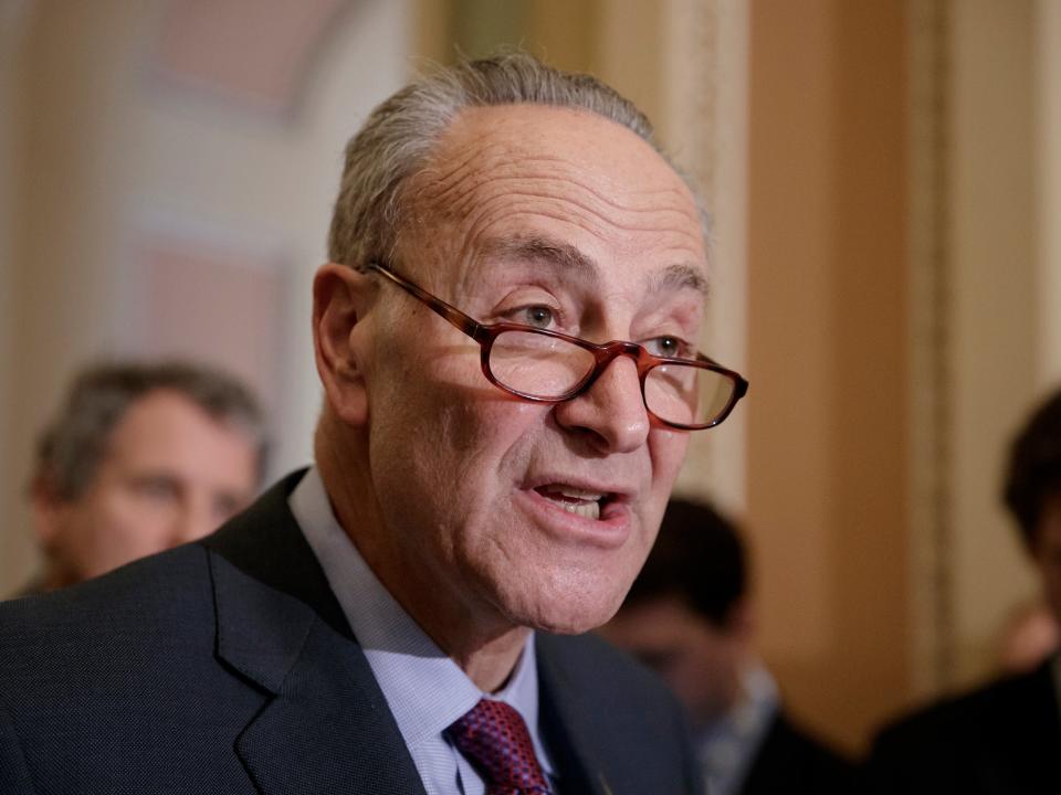 Senate Minority Leader Chuck Schumer (AP)