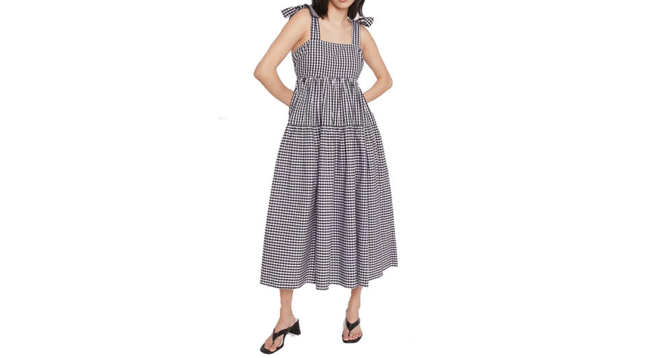 Gingham Midi Dress