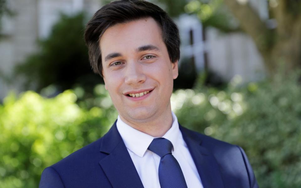 Pierre Person, 31, MP in Paris for Emmanuel Macron's LREM party - THOMAS SAMSON/ AFP