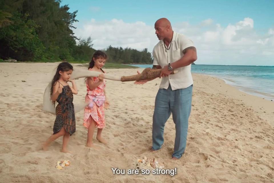 Dwayne Johnson/instagram Dwayne Johnson with daughters Tiana and Jasmine