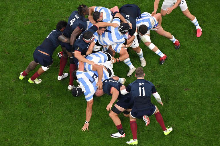 El maul de los Pumas, una de las variantes ofensivas para tratar de desequilibrar el domingo 