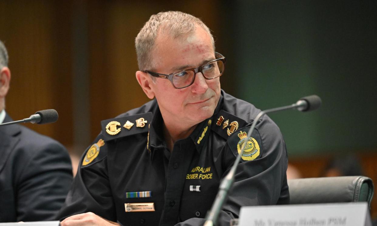 <span>Australian Border Force commissioner Michael Outram.</span><span>Photograph: Mick Tsikas/AAP</span>