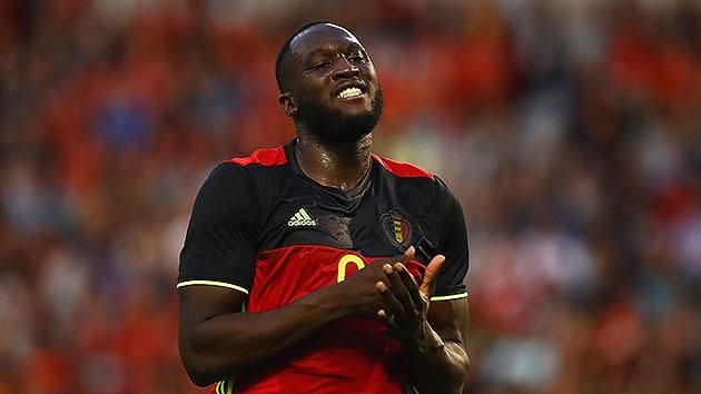 Lukaku in action for Belgium. Pic: Getty