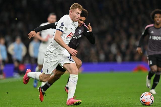 Guglielmo Vicario of Tottenham Hotspur celebrates after Dejan News Photo  - Getty Images