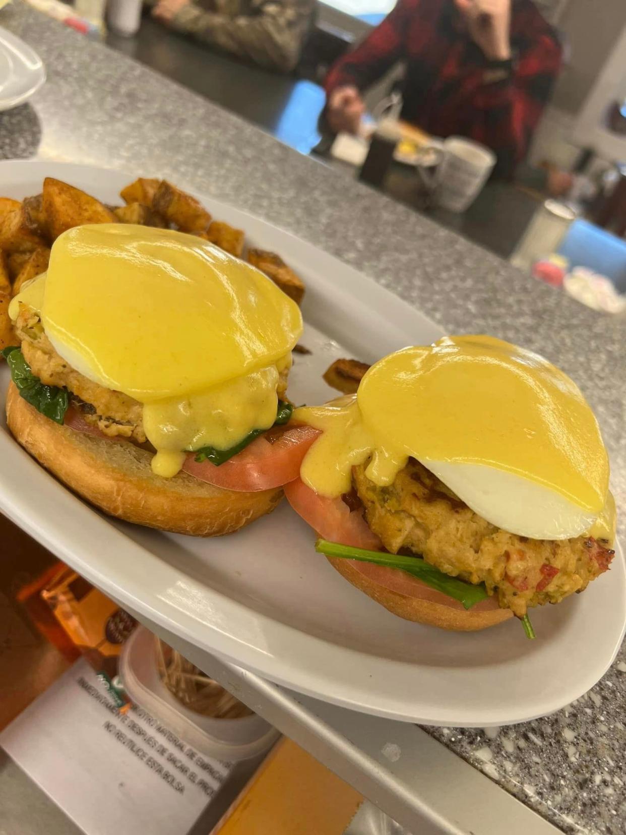 Dig into the Crab Cake Benedict at Lexi- Lu's Place.