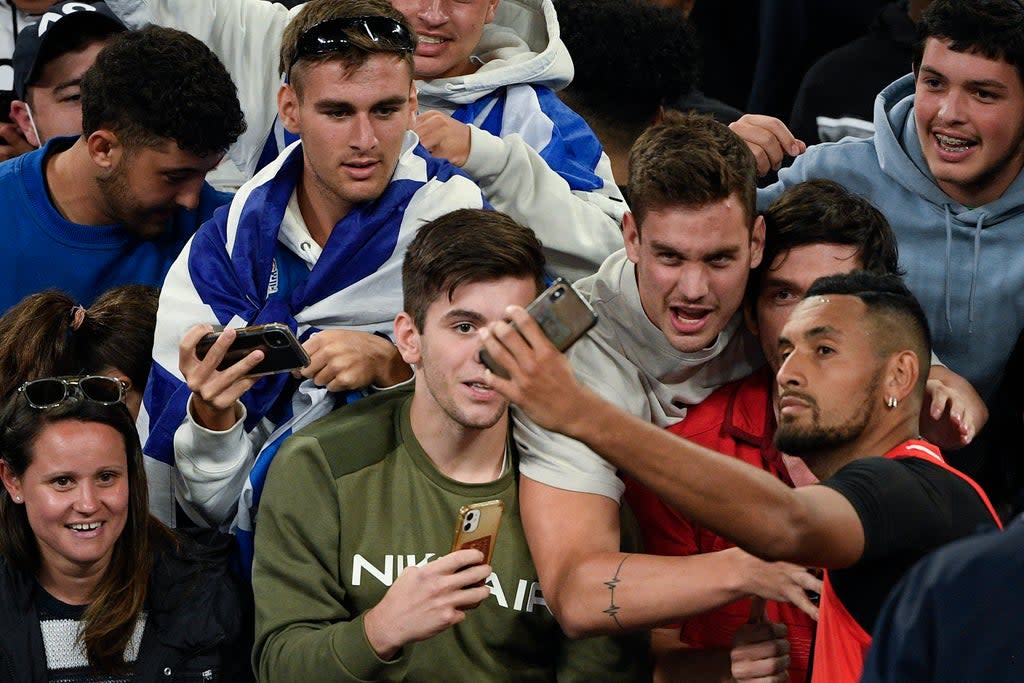 Nick Kyrgios has attracted raucous support in Melbourne (Andy Brownbill/AP) (AP)