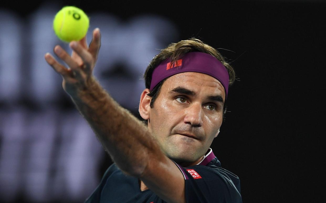 Roger Federer won the opening set in 20 minutes - AFP