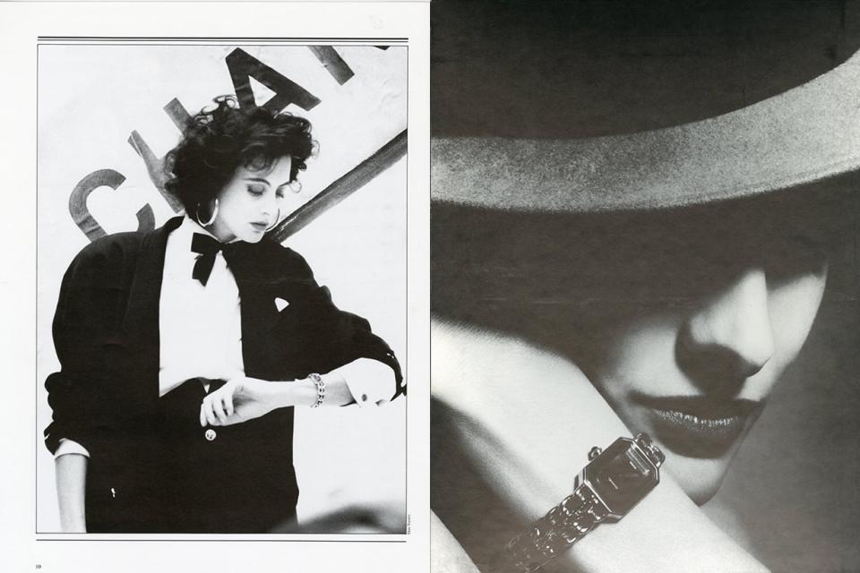 1987 年 Ines de la Fressange 戴上 CHANEL Première 腕錶