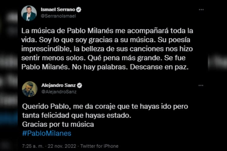 La emotiva despedida al músico cubano en las redes (Foto: Captura de Twitter)