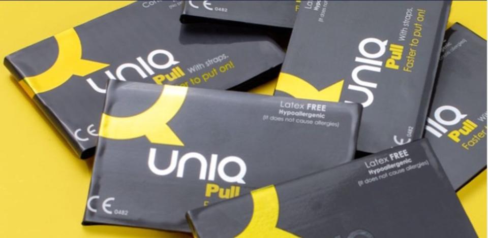 The smart condoms are made of a synthetic resin called AT-10. UNIQ