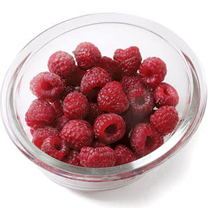 True or False? The compound that makes raspberries red also may help keep blood vessels healthy.