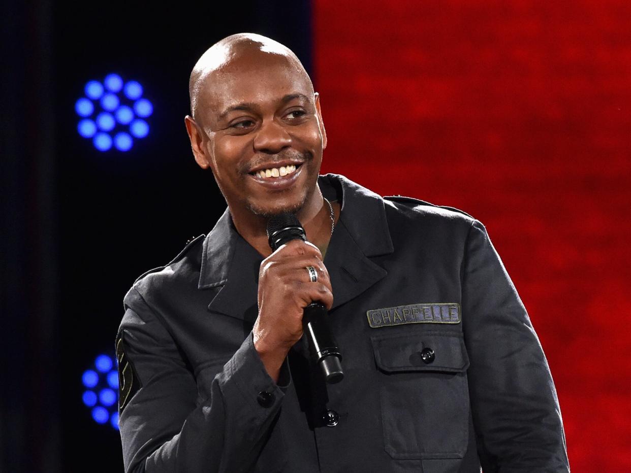 Dave Chappelle performs to a sold out crowd onstage at the Hollywood Palladium on March 25, 2016 in Los Angeles, California