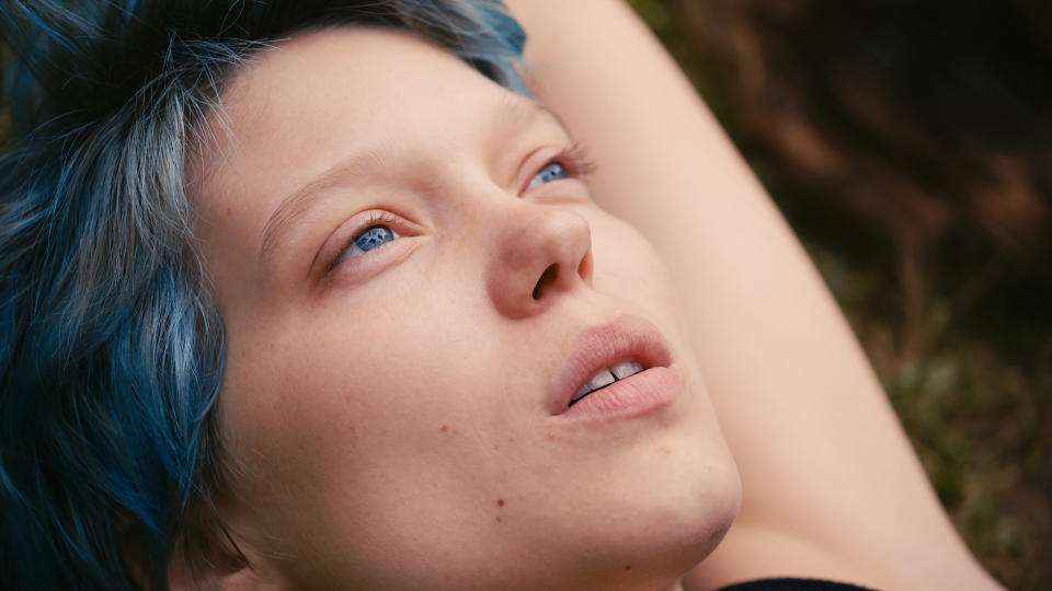This photo released by courtesy of Sundance Selects shows Lea Seydoux as Emma in the film, "Blue Is the Warmest Color," directed by Abdellatif Kechiche. (AP Photo/Courtesy Sundance Selects)