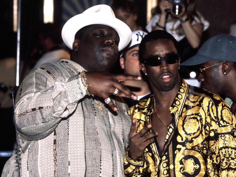 Biggie and Diddy together (Rex Features)