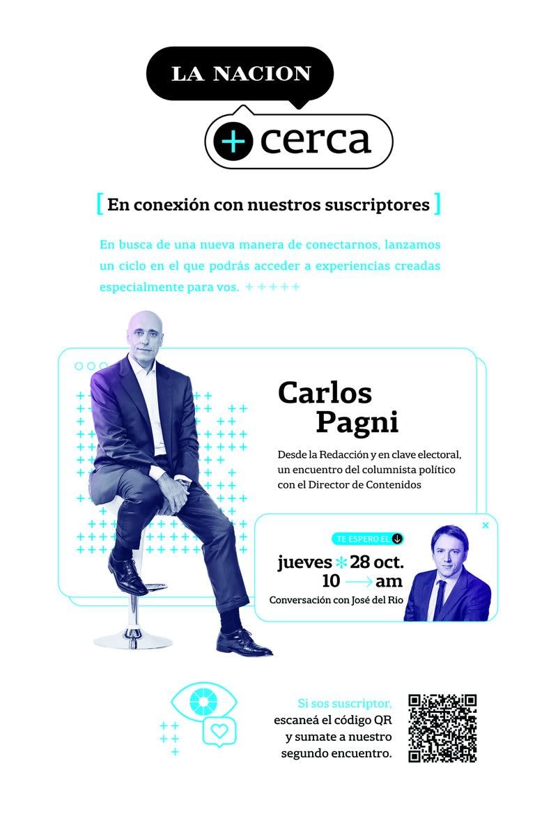 Carlos Pagni fue el protagonista de la segunda edición de LA NACION + Cerca: una nueva experiencia exclusiva para suscriptores