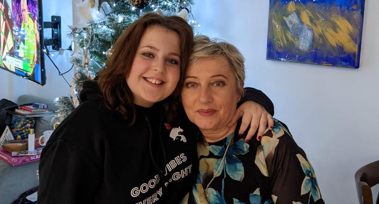 Darina Eyre and her granddaughter. Darine was diagnosed with bowel cancer in 2004