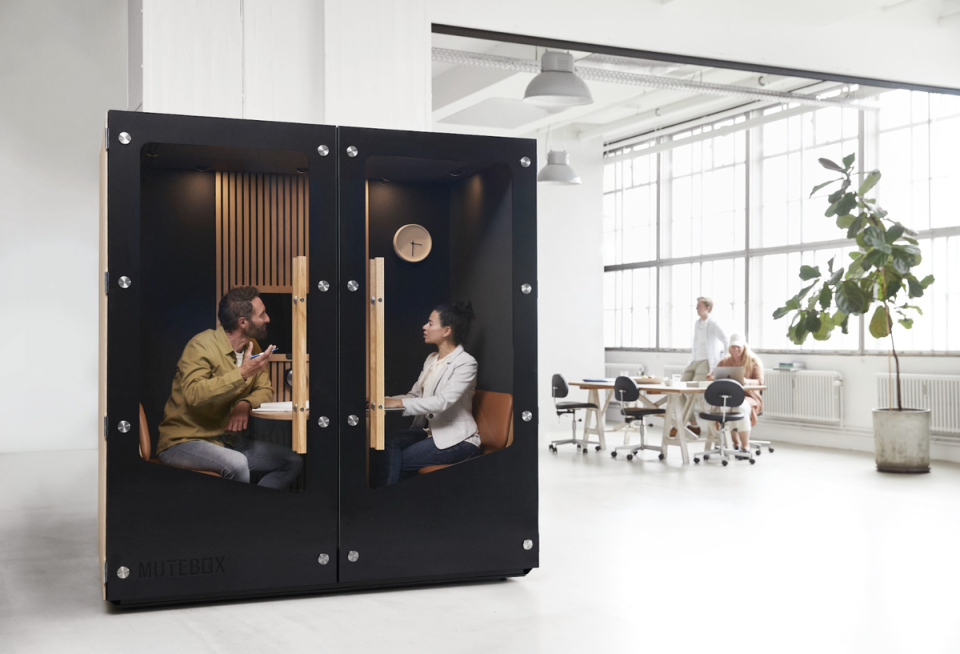 One of MuteBox's meeting booths (MuteBox)