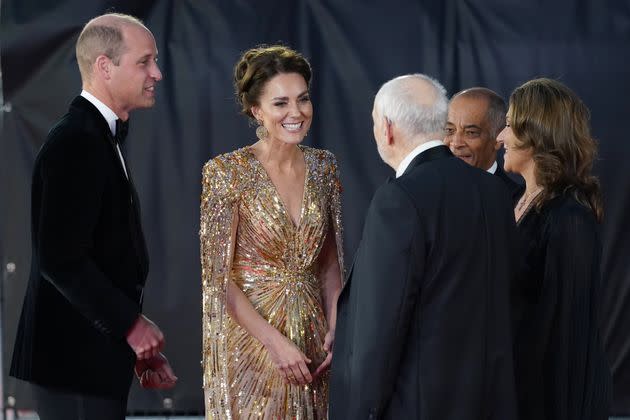 The royals work the carpet.  (Photo: Jonathan Brady - PA Images via Getty Images)