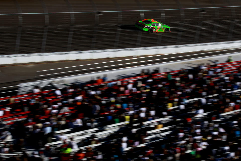 LAS VEGAS, NV - MARCH 10: Danica Patrick drives the #7 GoDaddy.com Chevrolet during the NASCAR Nationwide Series Sam's Town 300 at Las Vegas Motor Speedway on March 10, 2012 in Las Vegas, Nevada. (Photo by Ronald Martinez/Getty Images for NASCAR)