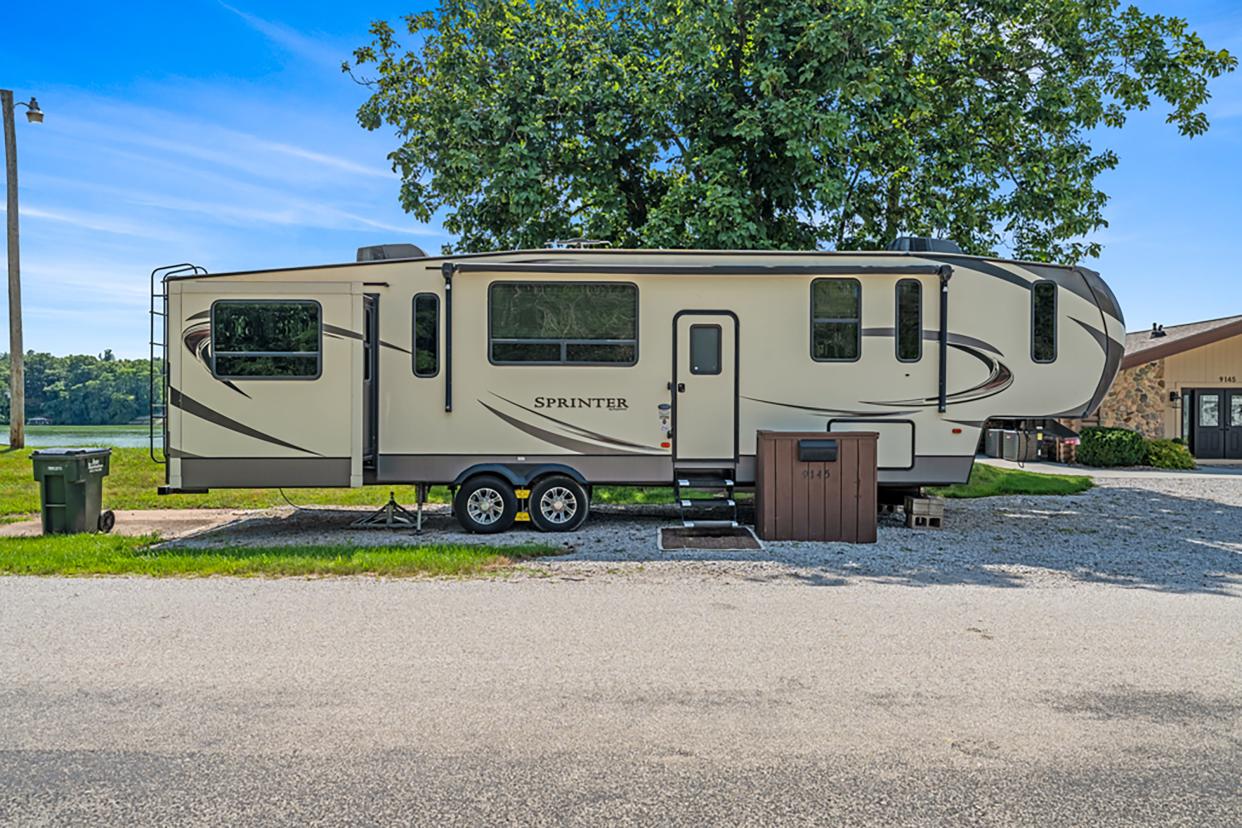 This striking home on Diamondhead Lake in Dexter is on the market for $1.1 million. See inside. The RV comes with the home.