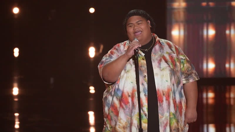 Iam Tongi performs on “American Idol.”