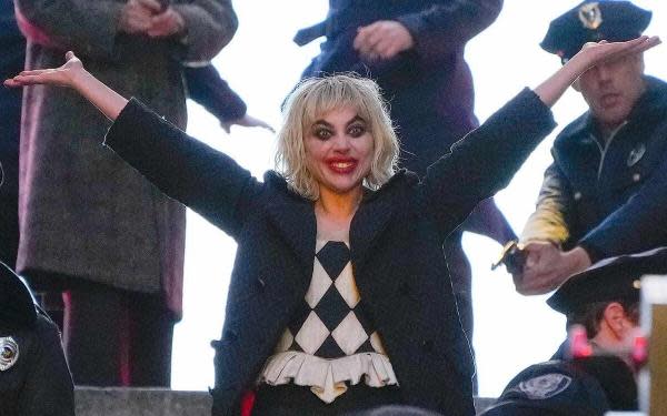 Lady Gaga en gabaciones de Joker: Folie à Deux (2023) Warner Bros. Pictures