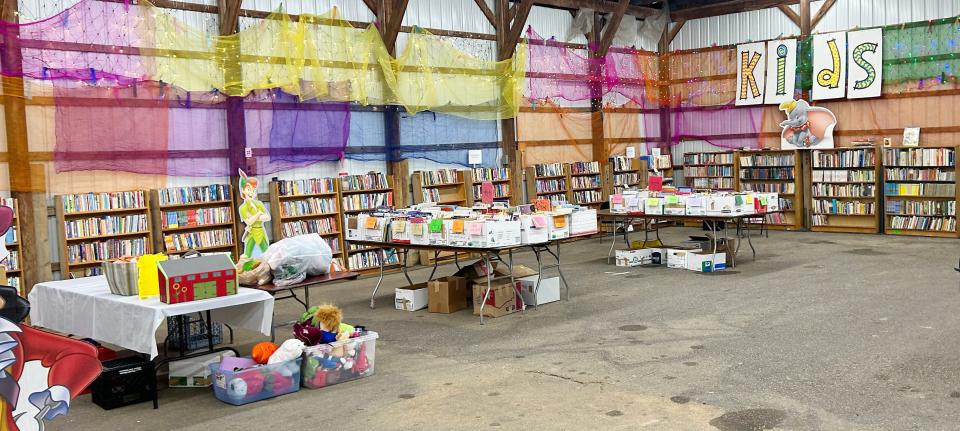 The annual Hoosier Hills Food Bank book fair will be Oct. 12 through 17 at the Monroe County Fairgrounds.