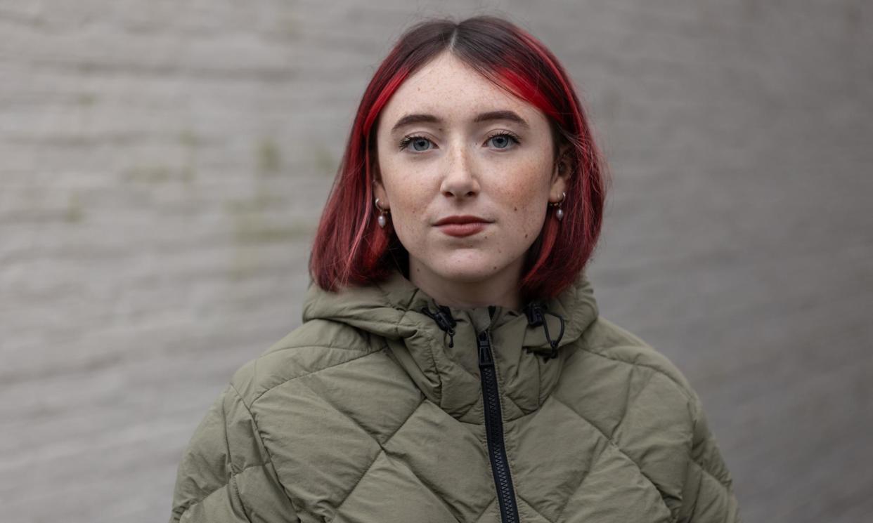 <span>Naimh Reynolds, who studies fashion history at Central St Martins in London, claimed the mould in her student flat was causing her to wheeze and be sick.</span><span>Photograph: Andy Hall/The Observer</span>