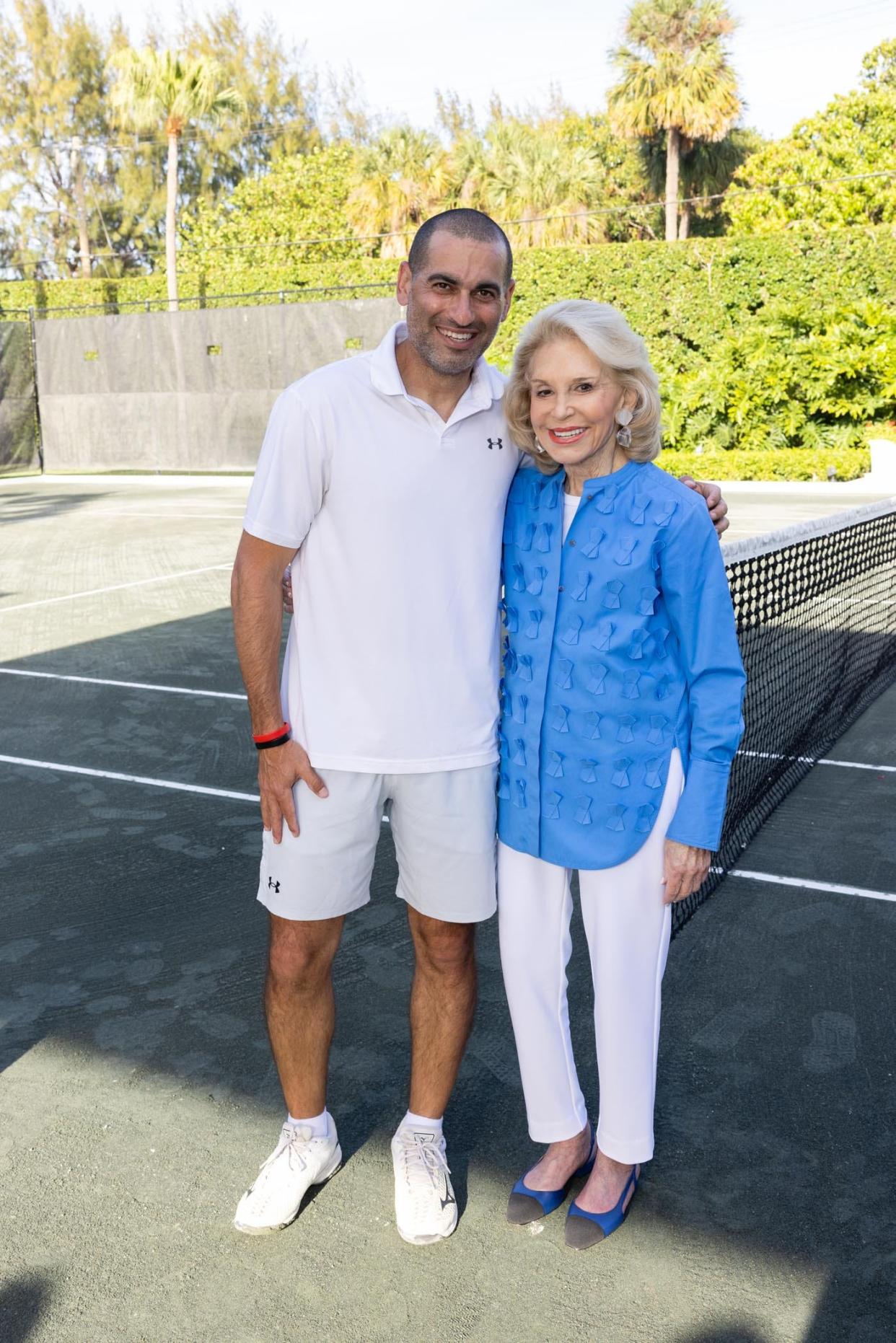 Andy Ram And Nicki Harris at the Israel Tennis Education Center's Palm Beach weekend last March. This year's charity weekend is set for March 29 at a private residence.