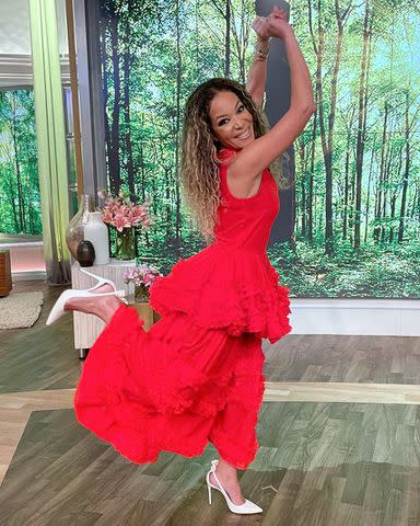 <p>The View ABC/ Instagram; Sunny/Instagram</p> Sunny Hostin shares a behind-the-scenes photo on Instagram