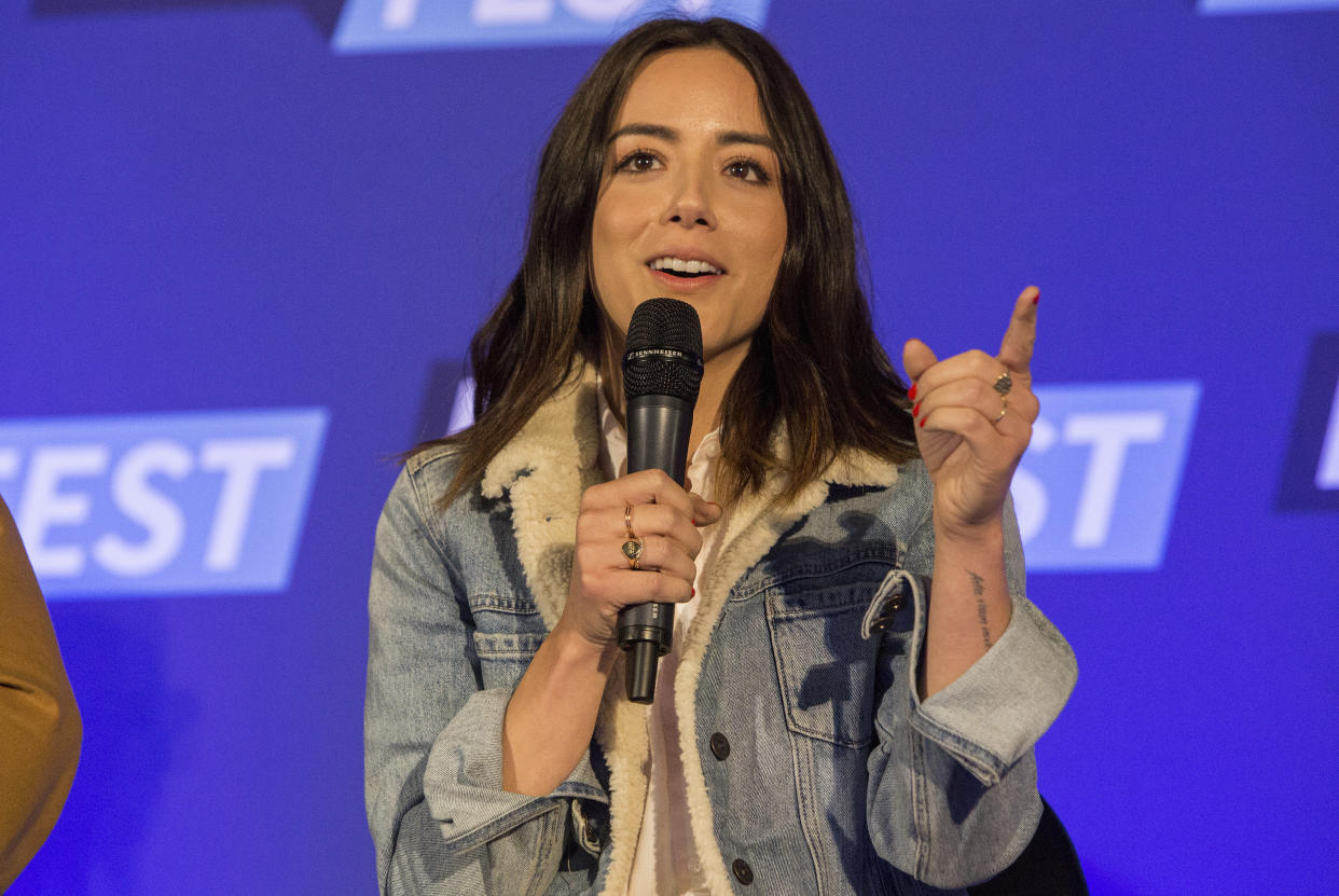 Actress Chloe Bennet during the Walker Stalker Con Chicago at the Donald E. Stephens Convention Center on March 26, 2017. (Photo: Barry Brecheisen via Getty Images)