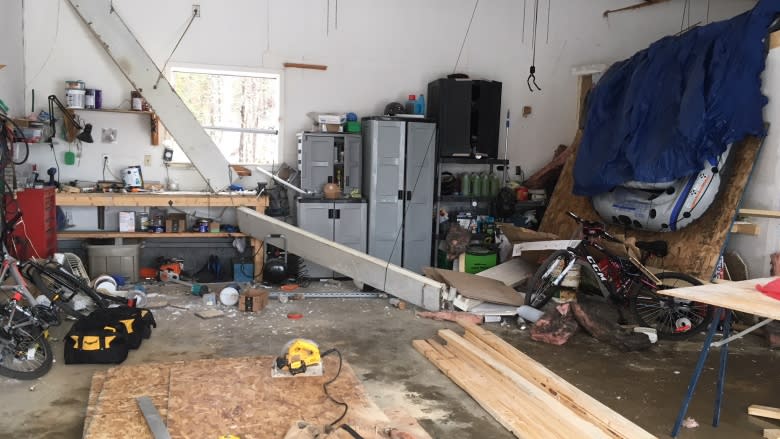Explosion at Lake George home blows out 3 garage doors